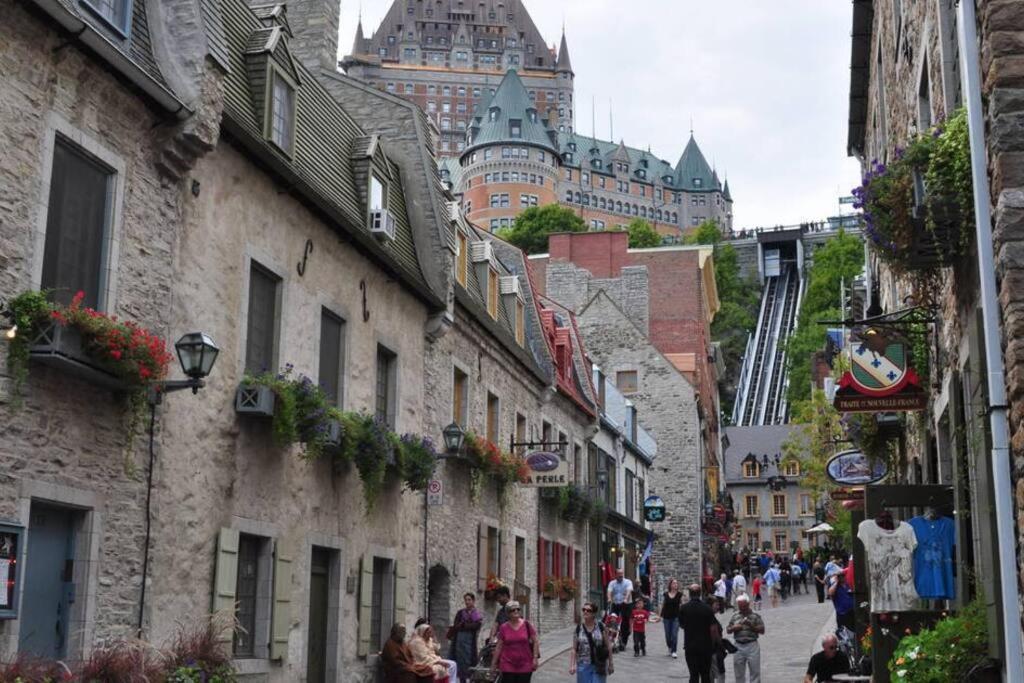 Lit King - 1Ch Bien Situe Pour Decouvrir Quebec Apartman Kültér fotó