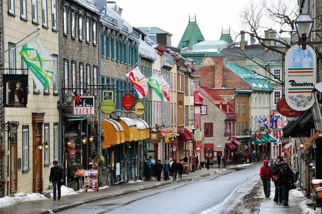 Lit King - 1Ch Bien Situe Pour Decouvrir Quebec Apartman Kültér fotó