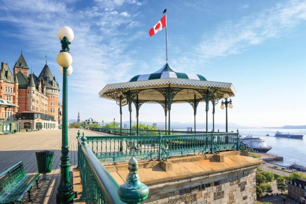 Lit King - 1Ch Bien Situe Pour Decouvrir Quebec Apartman Kültér fotó