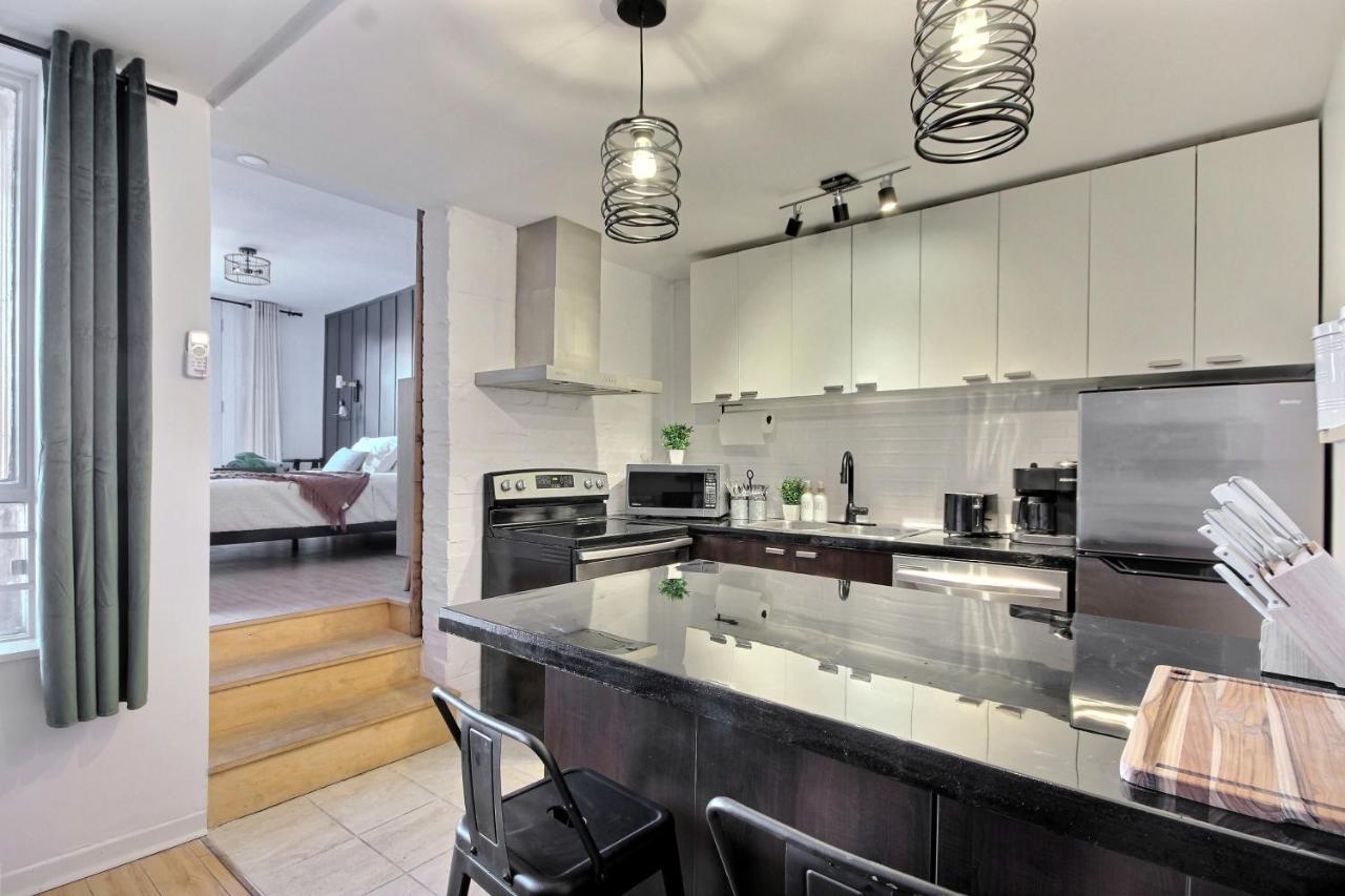 Lit King - 1Ch Bien Situe Pour Decouvrir Quebec Apartman Kültér fotó